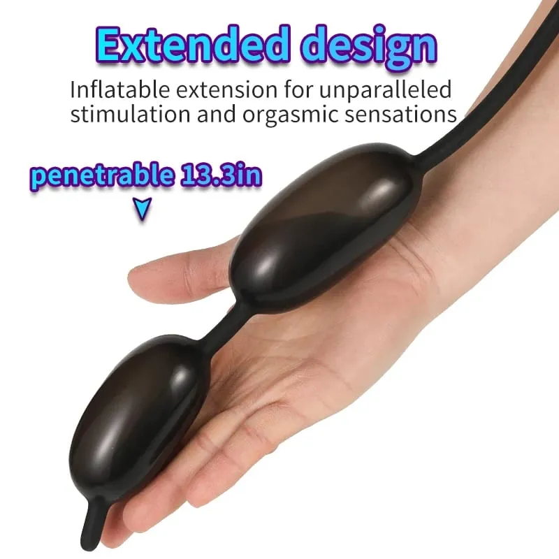 1/2 ลูกซิลิโคน Inflatable Urethral Dilator เสียง Rod ท่อปัสสาวะปั๊มทำให้เกิดเสียงของเล่นสำหรับ 18 + ชายอวัยวะเพศชาย Plug Horse Eye ... — image 4