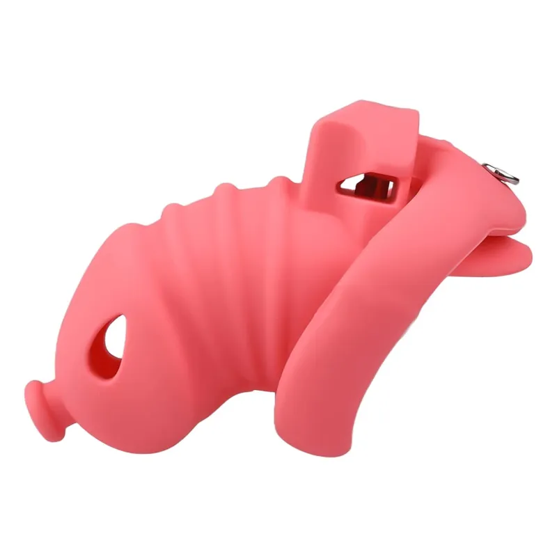 Cage à pénis en Silicone pour homme, ceinture de chasteté, gode, serrure Anti-fuite, jouets sexuels pour hommes, accessoires érotiques — image 12