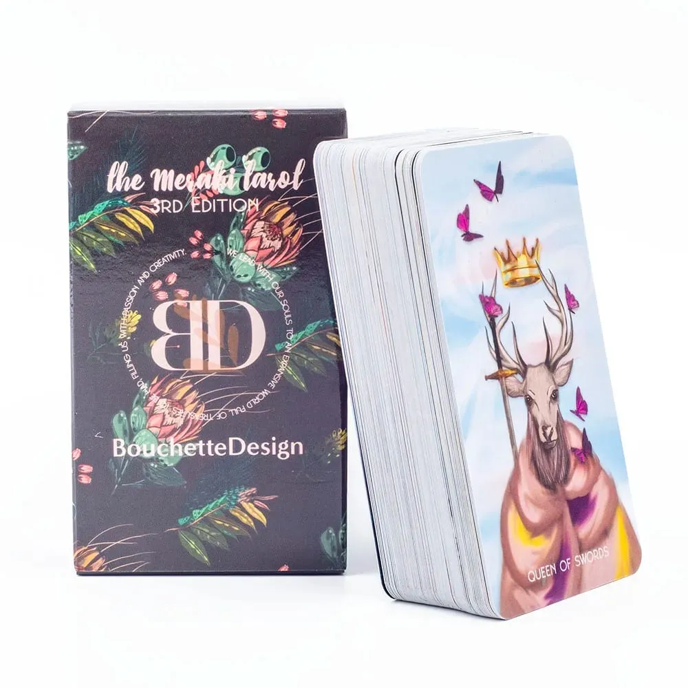 Mesahi Tarot 3rd Edition 79 การ์ดBouchette Designรุ่นภาษาอังกฤษครอบครัวและเพื่อนDivination Boardเกมสำหรับงานปาร์ตี้ — image 3