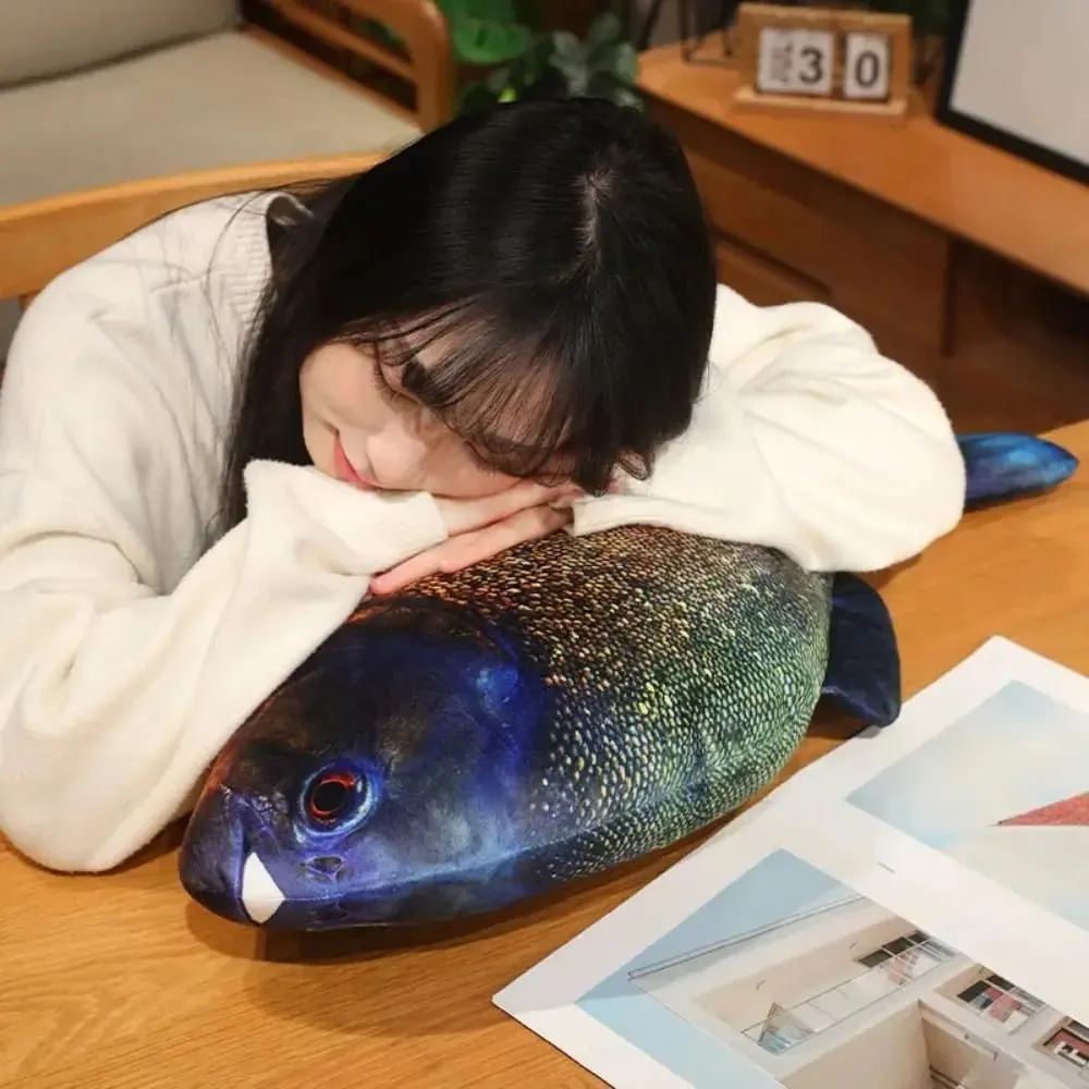 Sofa Kissen Barsch Simulation Fisch Kissen Gefüllte PP Baumwolle Cartoon Fisch Weiche Zackenbarsch Fisch Anime Kissen Hause Dekoration — image 5