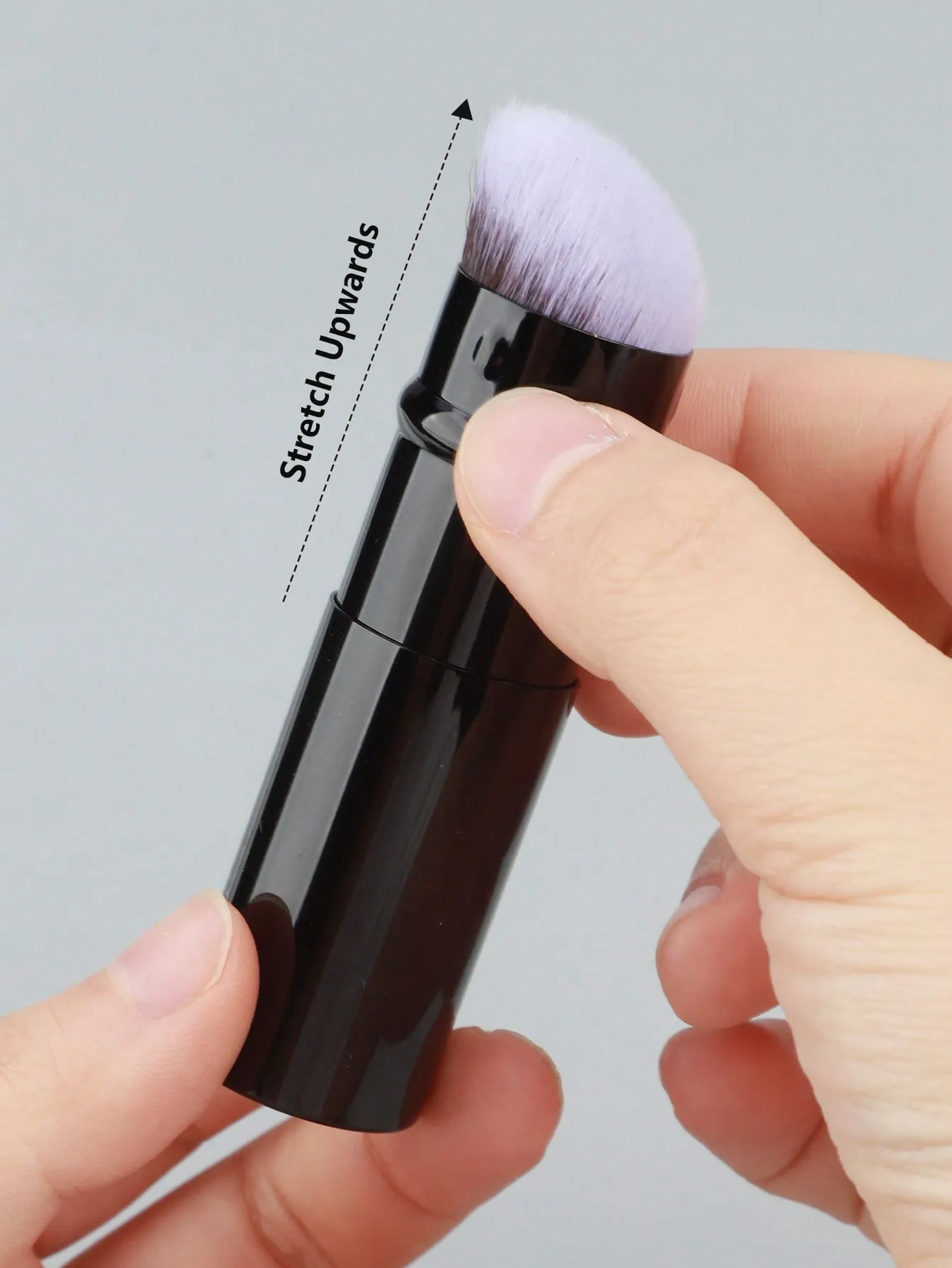 1-2 Telescopic Makeup Brushes Travel Kabuki Foundation Makeup Brushes Facial Blush Brushes Are Used To Mix Liquids Blushes — image 6