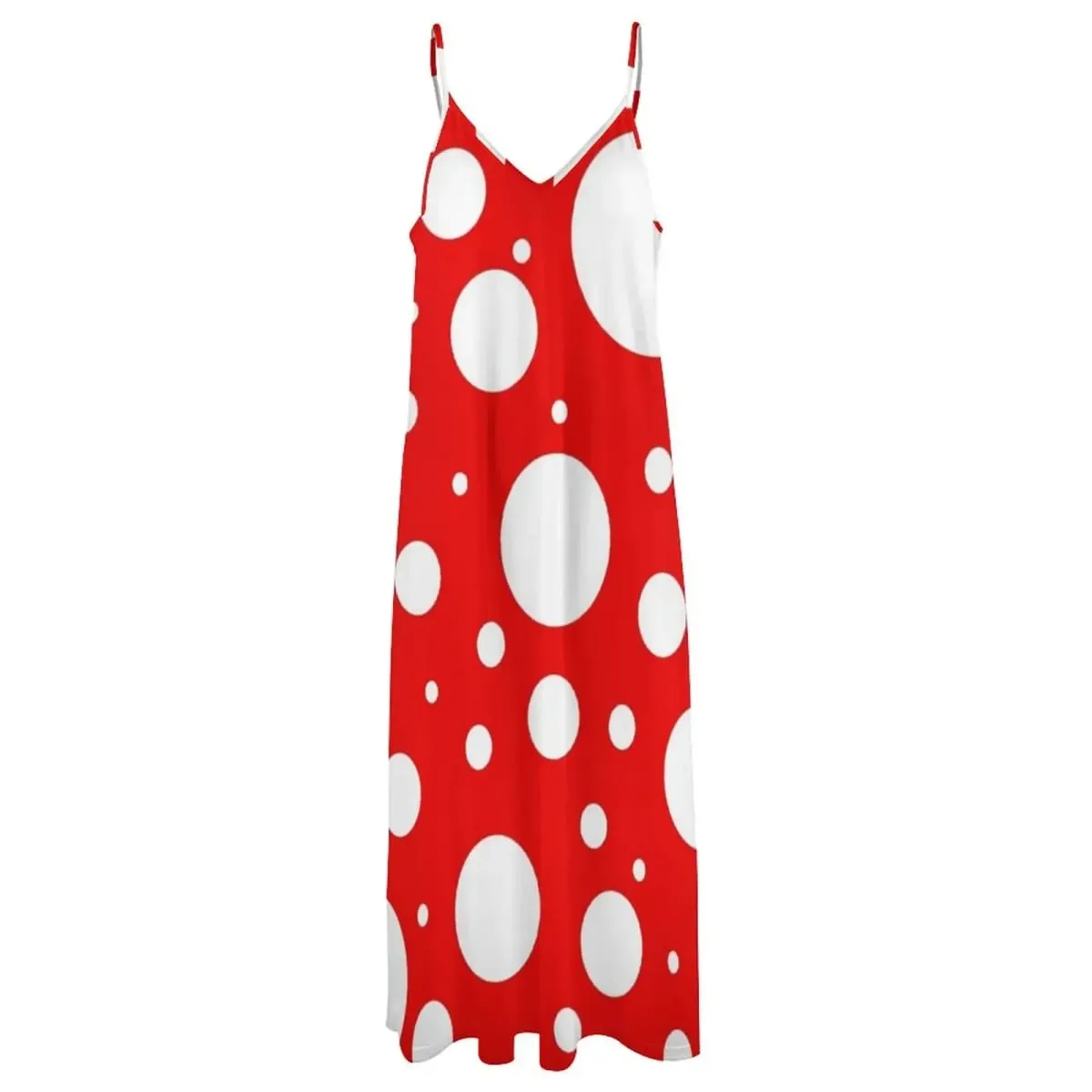 modello ispirato a kusama yayoi Abito senza maniche abiti da donna eleganti e graziosi Abito gonna estiva da donna — image 4