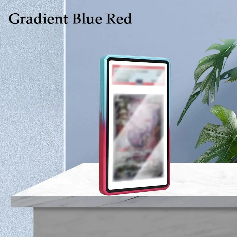 Étui de protection pour cartes classées en alliage d'aluminium, couleur dégradée, pour PSA/BGS, résistant aux UV et aux rayures, support d'affichage pare-chocs pour cartes de commerce — image 11