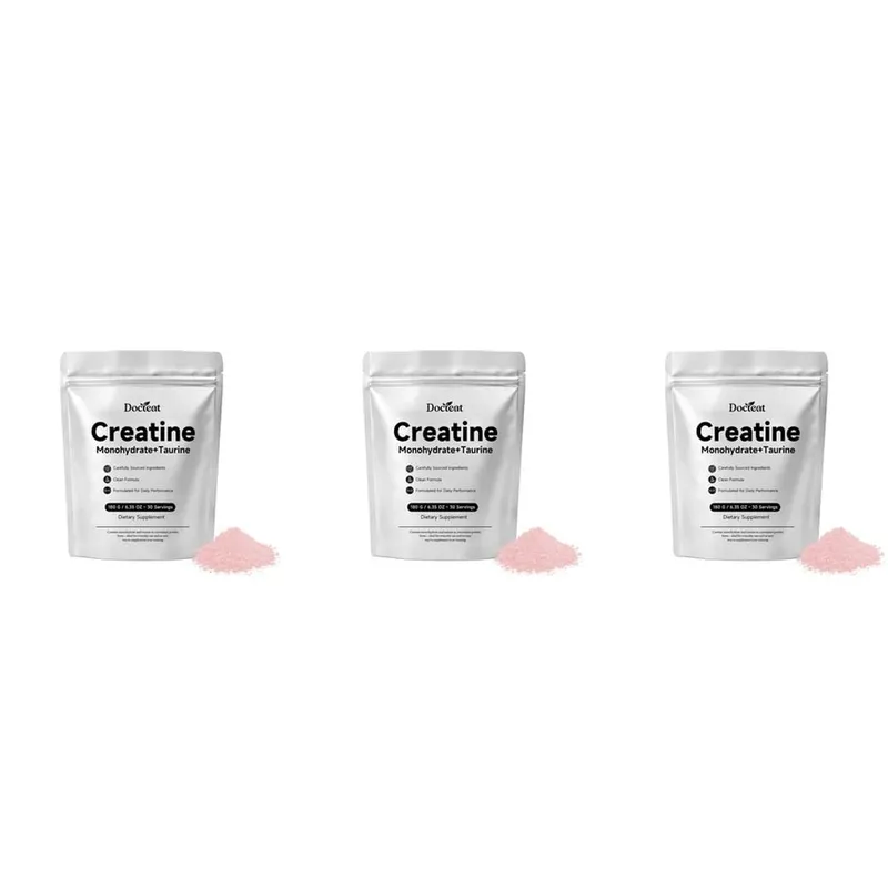 Docteat Creatina Monoidrato in Polvere con Taurina Prestazioni Muscolari e Supporto Energetico per Capacità ad Alta Intensità 30 Dosi — image 9