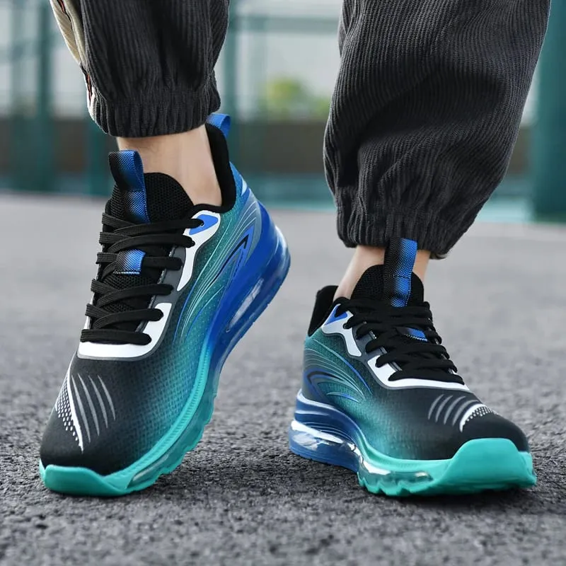 Scarpe da ginnastica alla moda da uomo, traspiranti, comode e leggere, scarpe da passeggio, sport casual, corsa, tennis, palestra, scarpe da allenamento per uomo — image 5