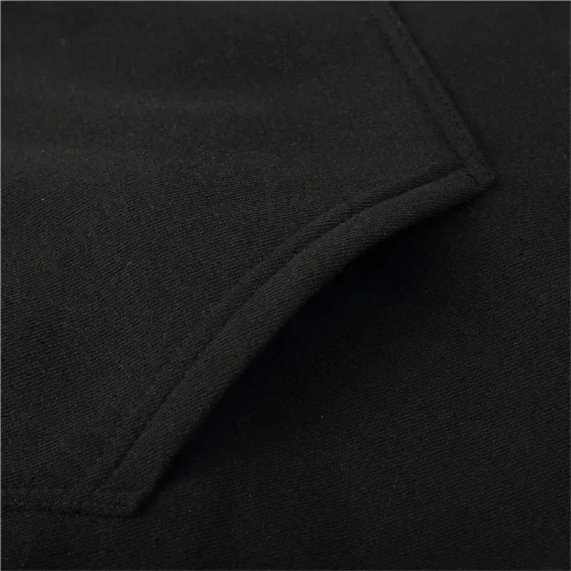 percetakan Model musim luruh musim sejuk Lelaki Fleece kalis angin Kapas Hangat Hoodie Besar Komuter Luaran Atasan Anjal Tinggi Lelaki — image 4