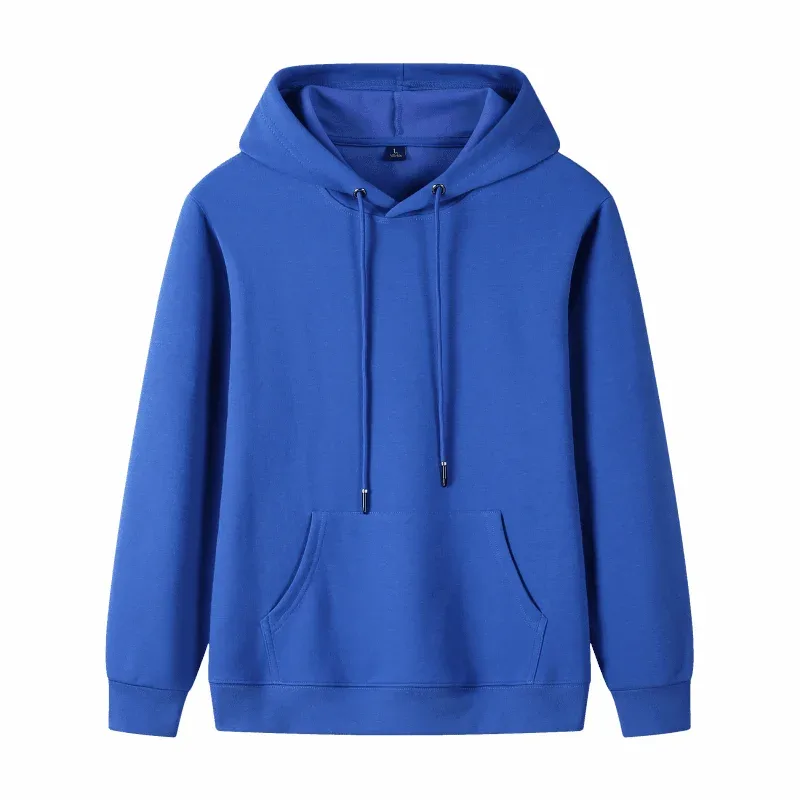 Fashion 9 Colors High-Quality Pullovers Custom Logo Printed Personal Group Brand Embroidery Men and Women 100% Cotton Hoodies — image 18