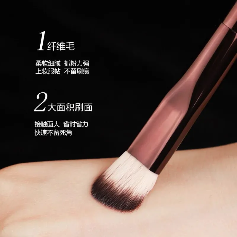 1 styk Angled Concealer Makeup børster Mellem øjenskygge Makeup børste grundlæggende professionelt kosmetisk værktøj metalhåndtag — image 2