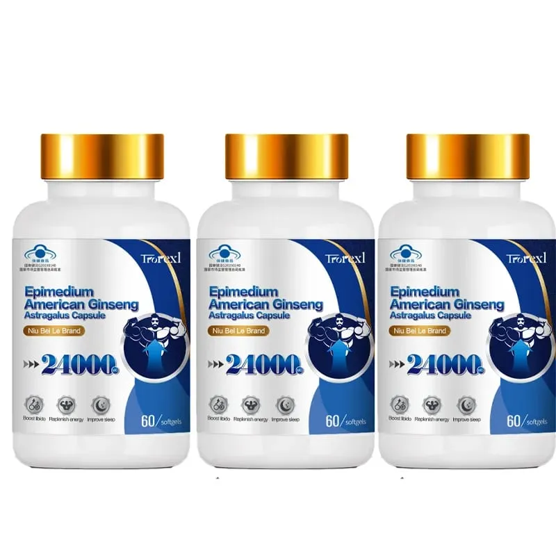 תוסף חוזק נוסף עם תמצית תמצית ג'ינסנג Epimedium ו- Panax לזכר תומך בשיפור רמות האנרגיה הגברית — image 8