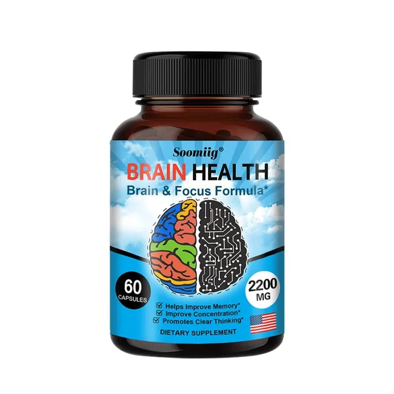 Kapsul Ginkgo Biloba 1200Mg Mendukung Fungsi Memori Otak dan Kewaspadaan Mental Suplemen Kesehatan Otak 30/60/120 Kapsul — image 8