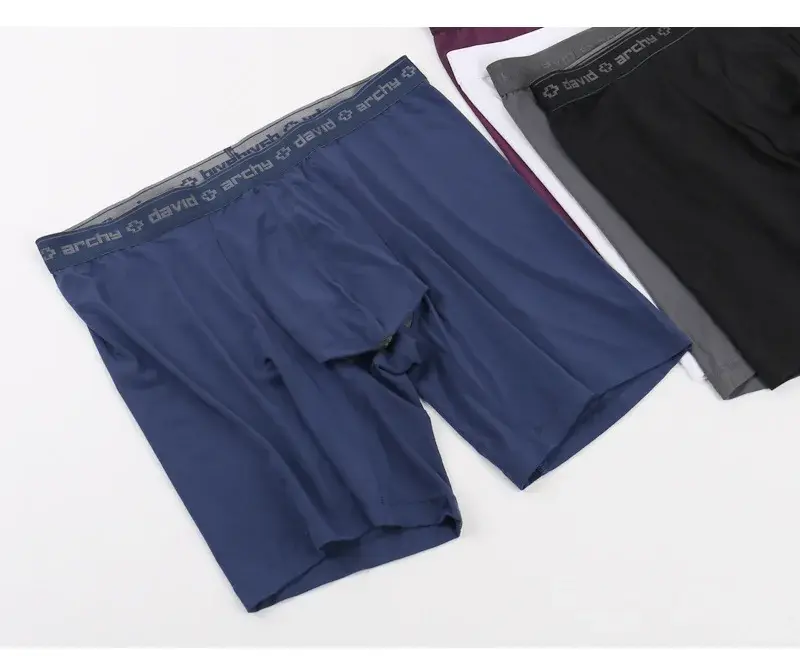 David Archy Lot de 3 boxers pour homme sous-vêtements basiques en micromodal doux et respirants à double poche à séchage rapide pour sport et fitness — image 14