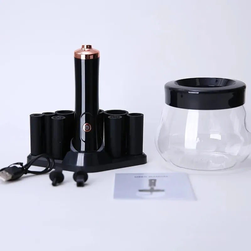 Professional 1PC Black/pink Electric Makeup Brush Cleaner Fast Washing Drying Make up Brushes Cleaning Makeup Brush Tools