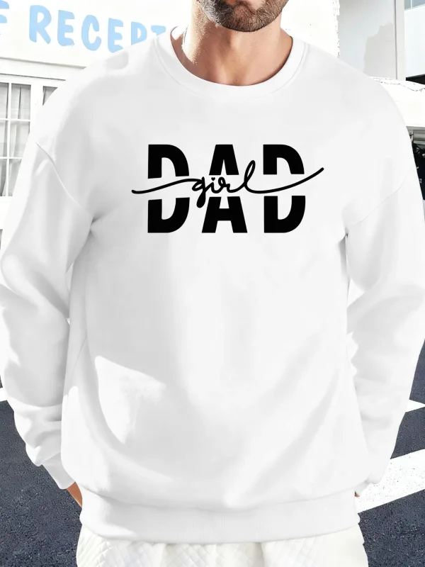 Far Pige Brev Kreativitet Udskrivning Pullover Mænd Efterår Varme Sweatshirts Oversized Fleece Hættetrøjer Blød Casual Streetwear Mand — image 12