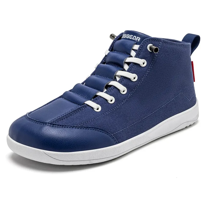 Stivali di tela mid-top Scarpe minimaliste unisex a piedi nudi di ampia larghezza Sneakers da trail running a caduta zero