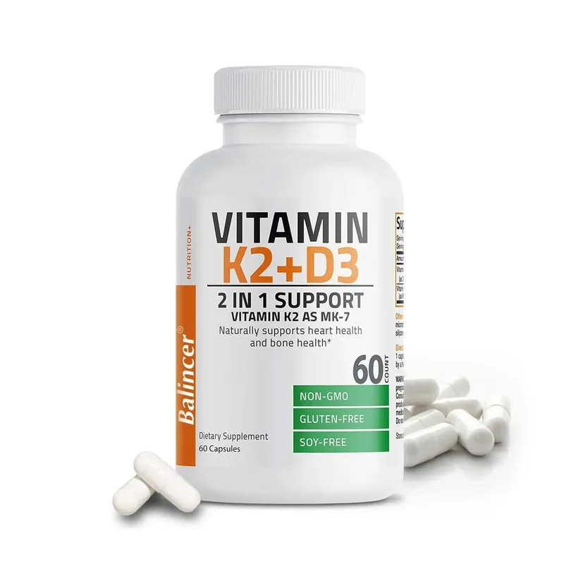 Vitamin K2 (MK7) with D3 Supplement Non-GMO Formula Vitamin D and K Complex Natural Support for Heart Immune Bone Health — image 8