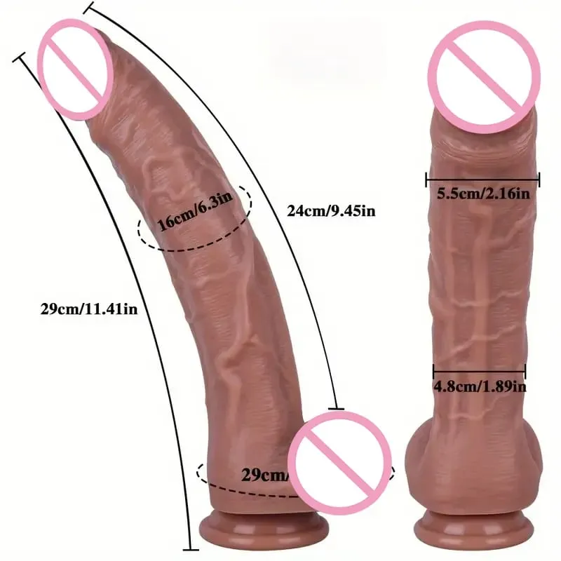 Besar Tebal Realistis Dildo Penis Besar Penetrasi Ganda Anal Plug Vagina Masturbasi Kontol Palsu Mainan Seks Dewasa untuk Wanita Sexuales