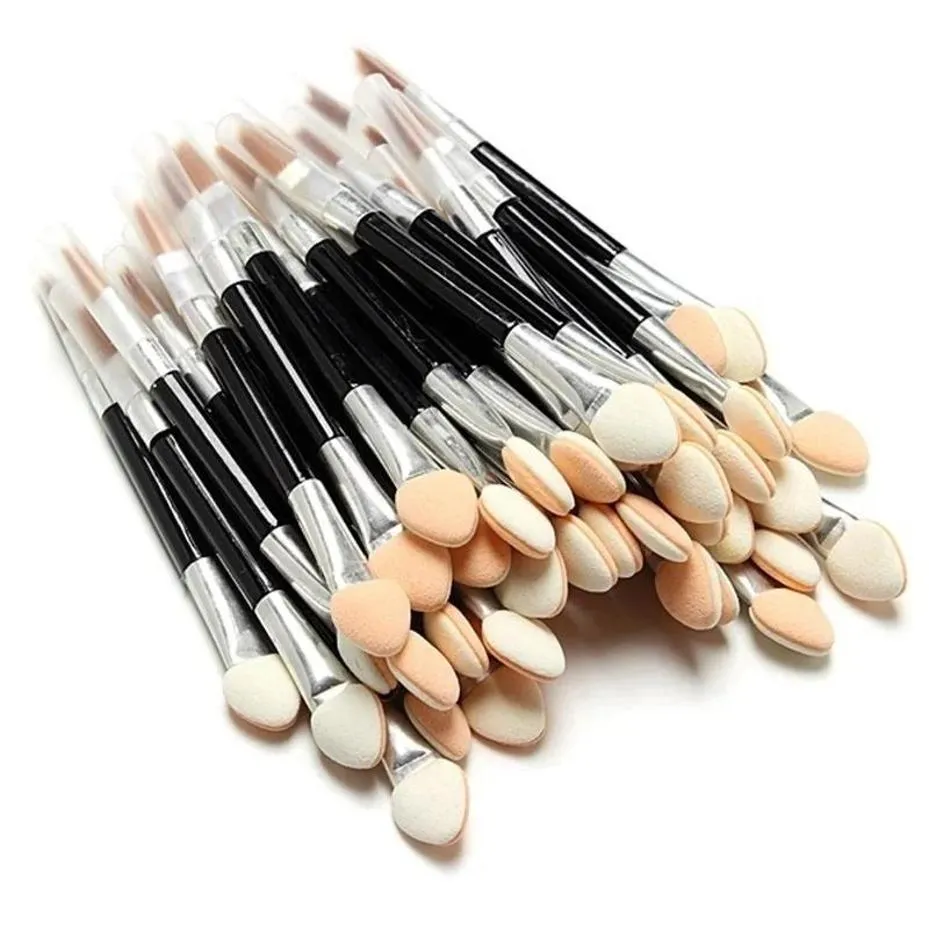 10 ks aplikátor oboustranné kosmetické štětce pro ženy make-up oční stíny tužka na oči houba sada štětců na rty jednorázový štětec na make-up — image 2
