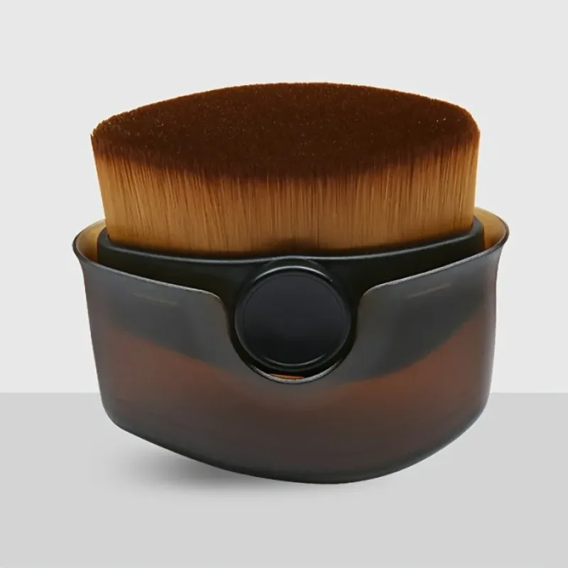 Mehrzweck-Gesichtspinsel mit Etui, Foundation, Rouge, Puderpinsel für flüssige Cremes, reisefreundliches Make-up-Werkzeug