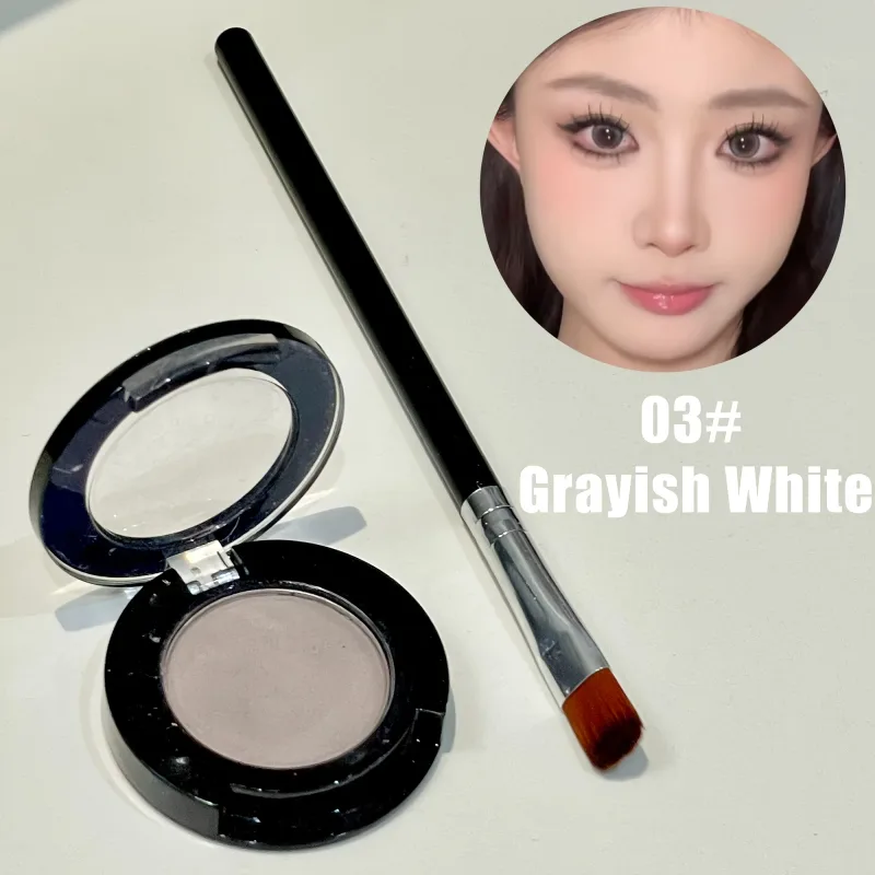 Fard à paupières mat unique avec pinceau, couleur à faible saturation sous les yeux, maquillage multi-usage, idéal pour les cadeaux de vacances — image 9