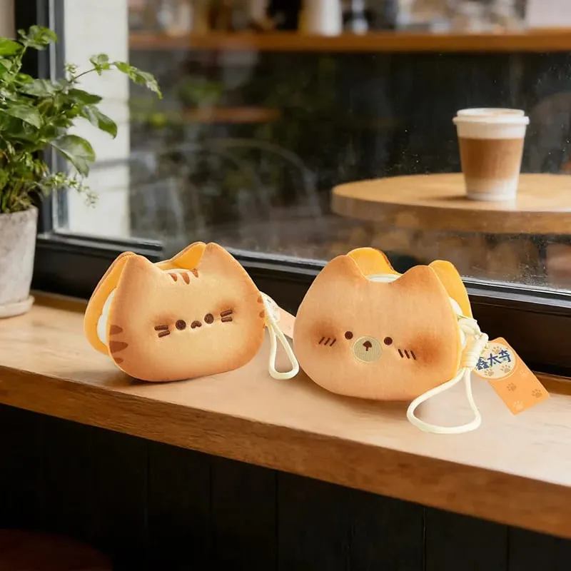 Adorable Cookie Rabbit Plush Toy Small Storage Bag Kawaii Kitten Plushies Room Decor Gift For Girl — image 6