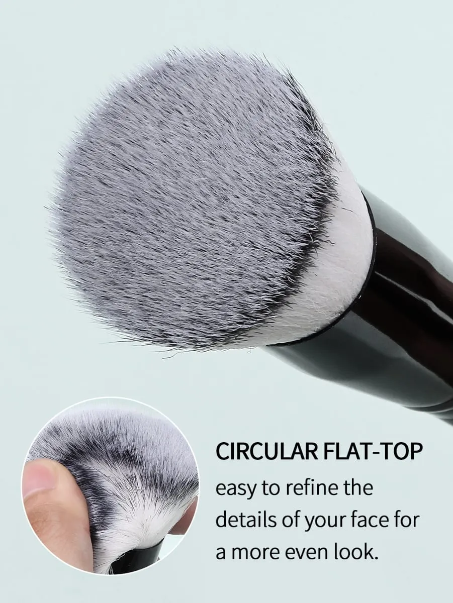 1 Stück Stippling Foundation Make-up Pinsel Flat-Top-Gesichtskosmetikpinsel für flüssige Creme Foundation Rouge Gesichts-Make-up Beauty-Tool — image 4