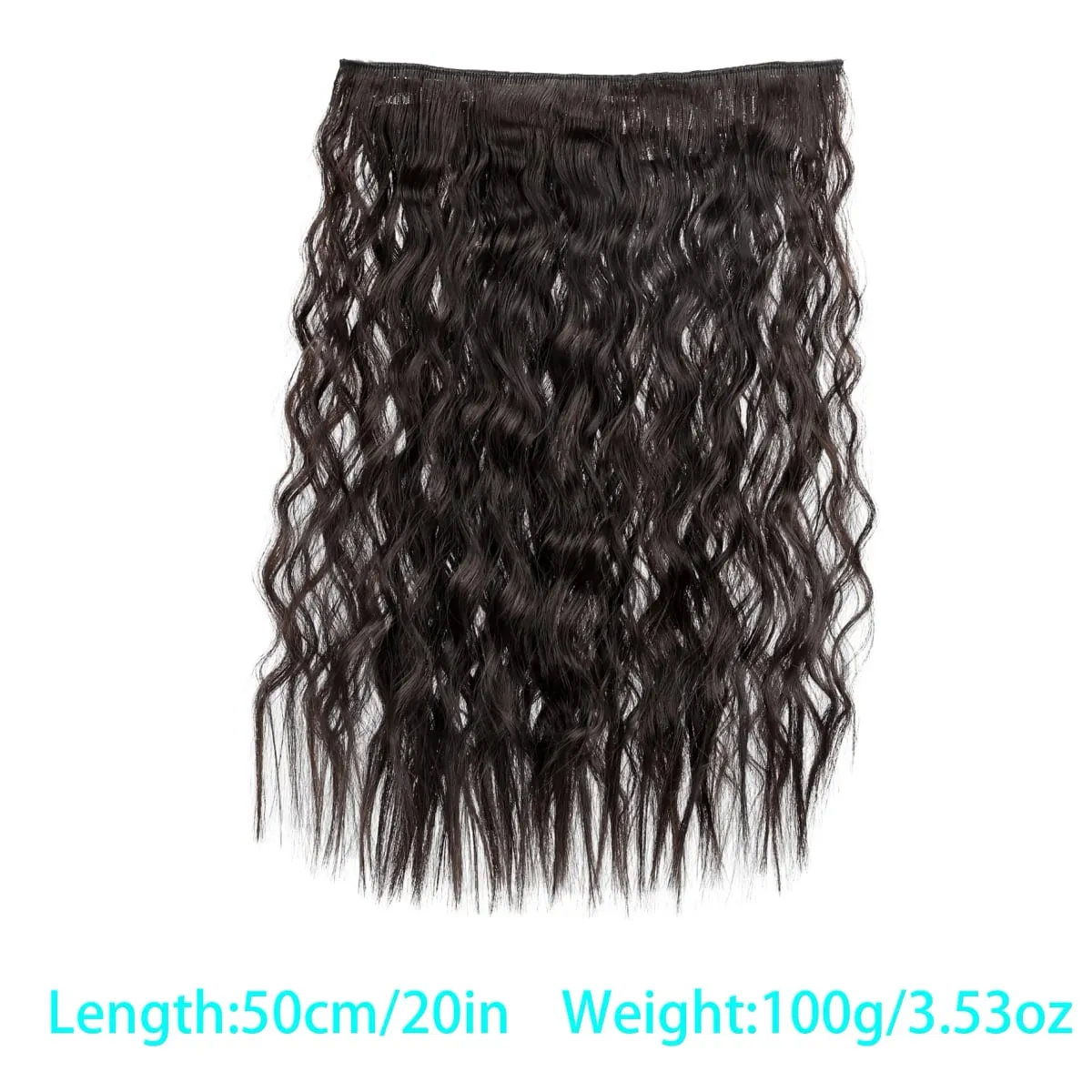 Synthetic corn beard curly hair extensions in three sizes wig head covers full top hair covers replacement for women's wigs — image 15