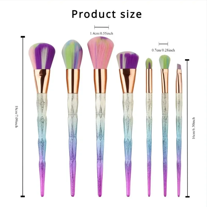 1-14 pezzi Pennelli per trucco Set di strumenti Kit di strumenti per pennelli per ombretto Eyeliner Pennelli per cosmetici Maquiagem Morbidi per la pelle