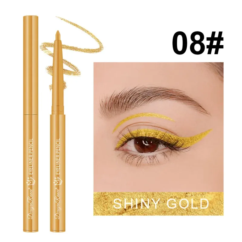กันน้ำสีดำสีน้ำตาลอายไลเนอร์เจลดินสอ Matte Smooth Quick แห้งสวมใส่ง่าย Pearlescent อายแชโดว์ Eye Liner ปากกาแต่งหน้าสำหรับดวงตา — image 18