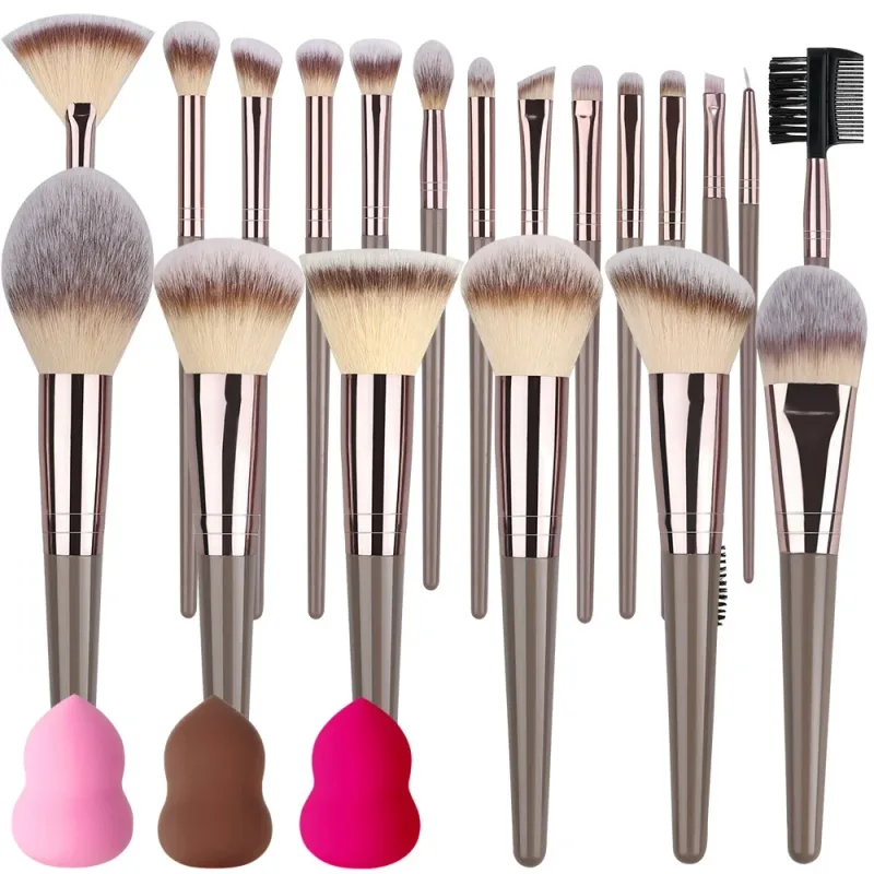 Set di pennelli per trucco da 20 pezzi Professionale Dettagli super morbidi Blush evidenziatore Fondotinta correttore Pennello per ombretto Strumento di bellezza per donna — image 20