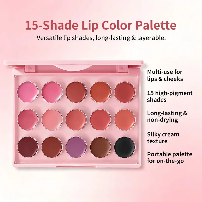 22 ชิ้นแต่งหน้าชุดอายแชโดว์ Contour Blush Lip Palette Foundation Primer คอนซีลเลอร์ลิปสติก Brow แต่งหน้าชุดแปรง — image 3