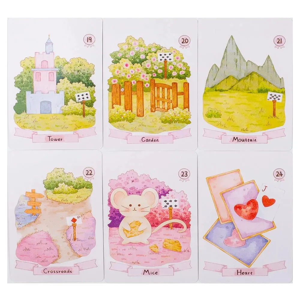 Rana 42 ชิ้น Psychic Dream Lenormand Tarot Deck Wizard การ์ด Oracle Prophecy Deck 8.9*5.7 ซม. สำหรับ Divination และ Oracle อ่าน — image 5