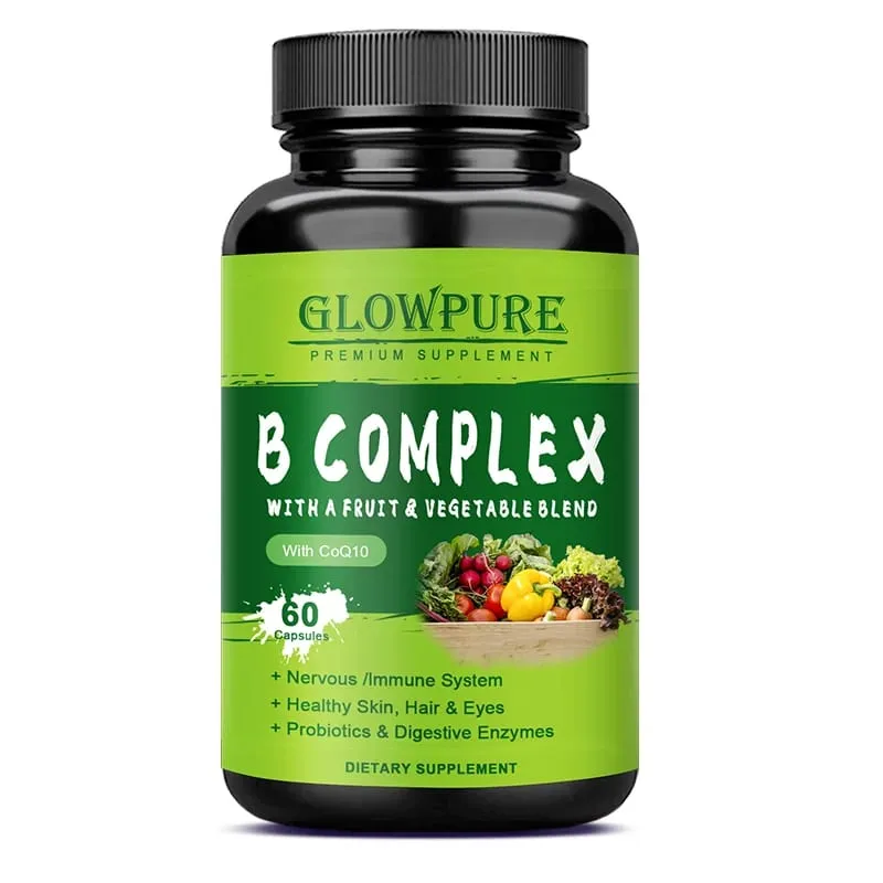 Vitamines du complexe B pour le système nerveux et l'énergie – Soutient l'immunité, la santé cardiaque, les cheveux, la peau et les ongles. — image 8
