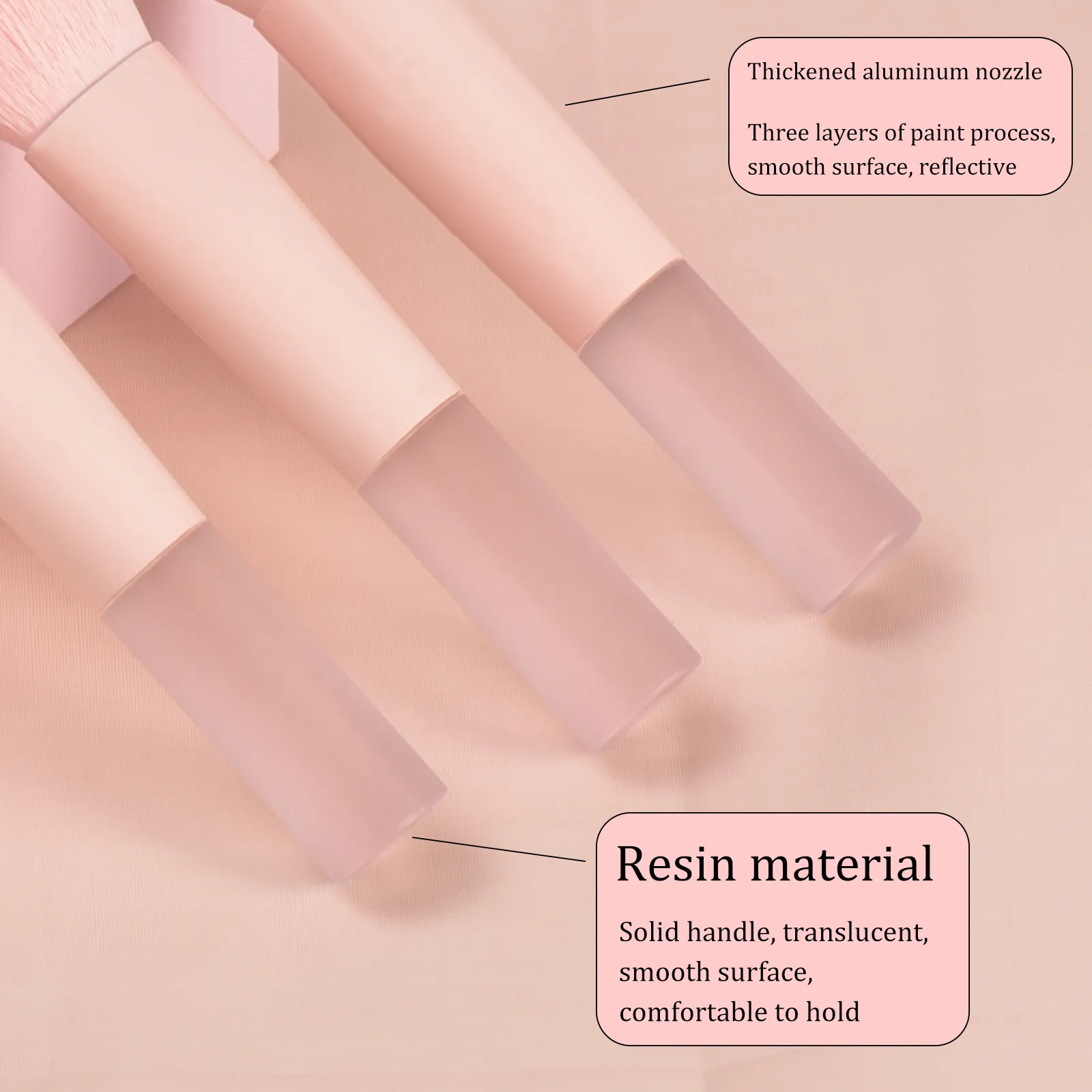 10 berus solek mini merah jambu dengan beg penyimpanan berus kontur asas berus kening pembayang mata - Solekan mudah alih puff solek — image 4