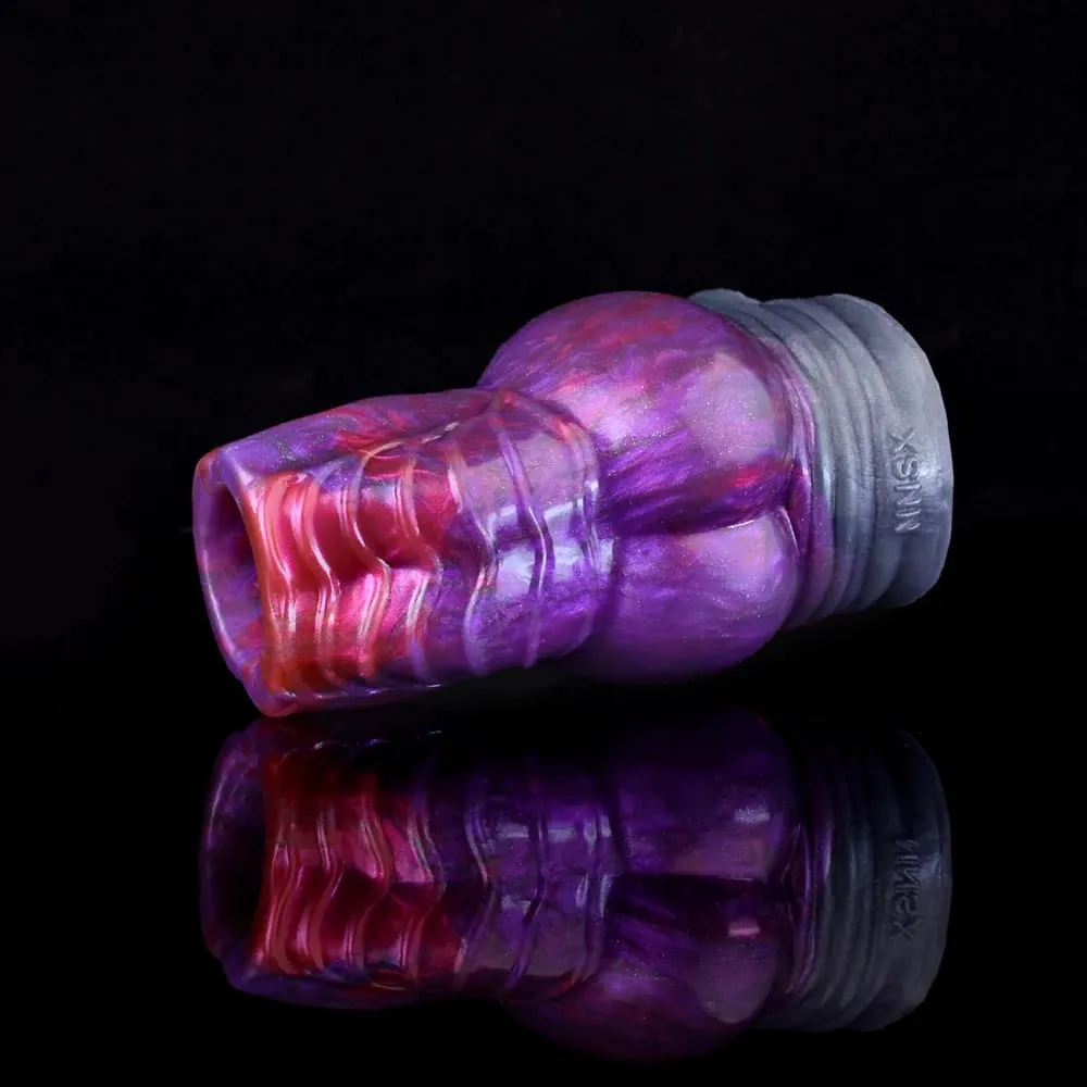 Multi-ประเภทเปิดแฟนตาซี Hollow Dildo ซิลิโคน Cock Sheath ชายอวัยวะเพศชาย Anti-DROP แหวนของเล่นสำหรับผู้ใหญ่ 18 + — image 5