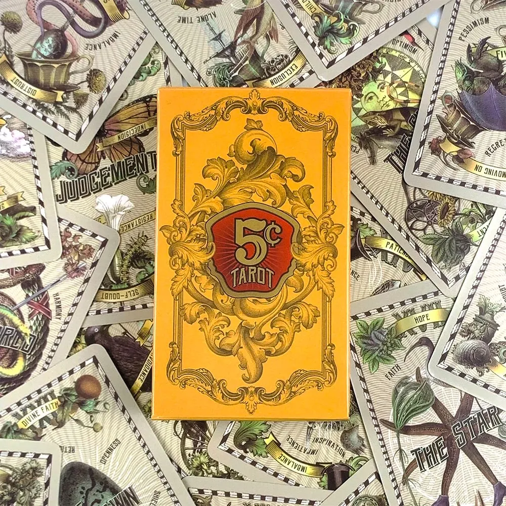 5-Cent-Tarotkarten 78-teiliges Vintage-Retro-Tarot-Deck-Wahrsagungs-Borad-Spielkartenspiel für Tarot-Leseanfänger — image 3
