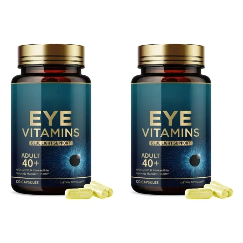 Capsule di vitamine per gli occhi Supporto alla luce blu con luteina e zeaxantina per oltre 40 anni Supporto per la salute maculare per uomini e donne 120 capsule — image 8