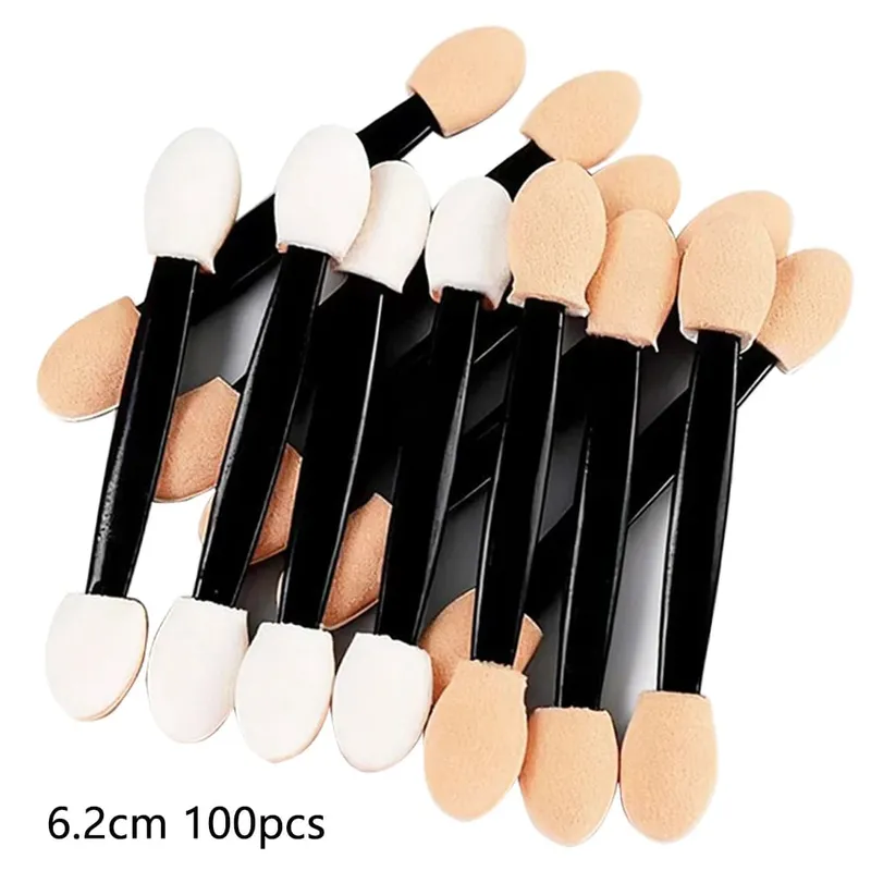 50/200 stücke Lidschatten Applikatoren Dual Seiten Lidschatten Pinsel Make-Up Schwamm Pinsel Für Mädchen Kosmetische Werkzeug Schönheit Applikatoren — image 9