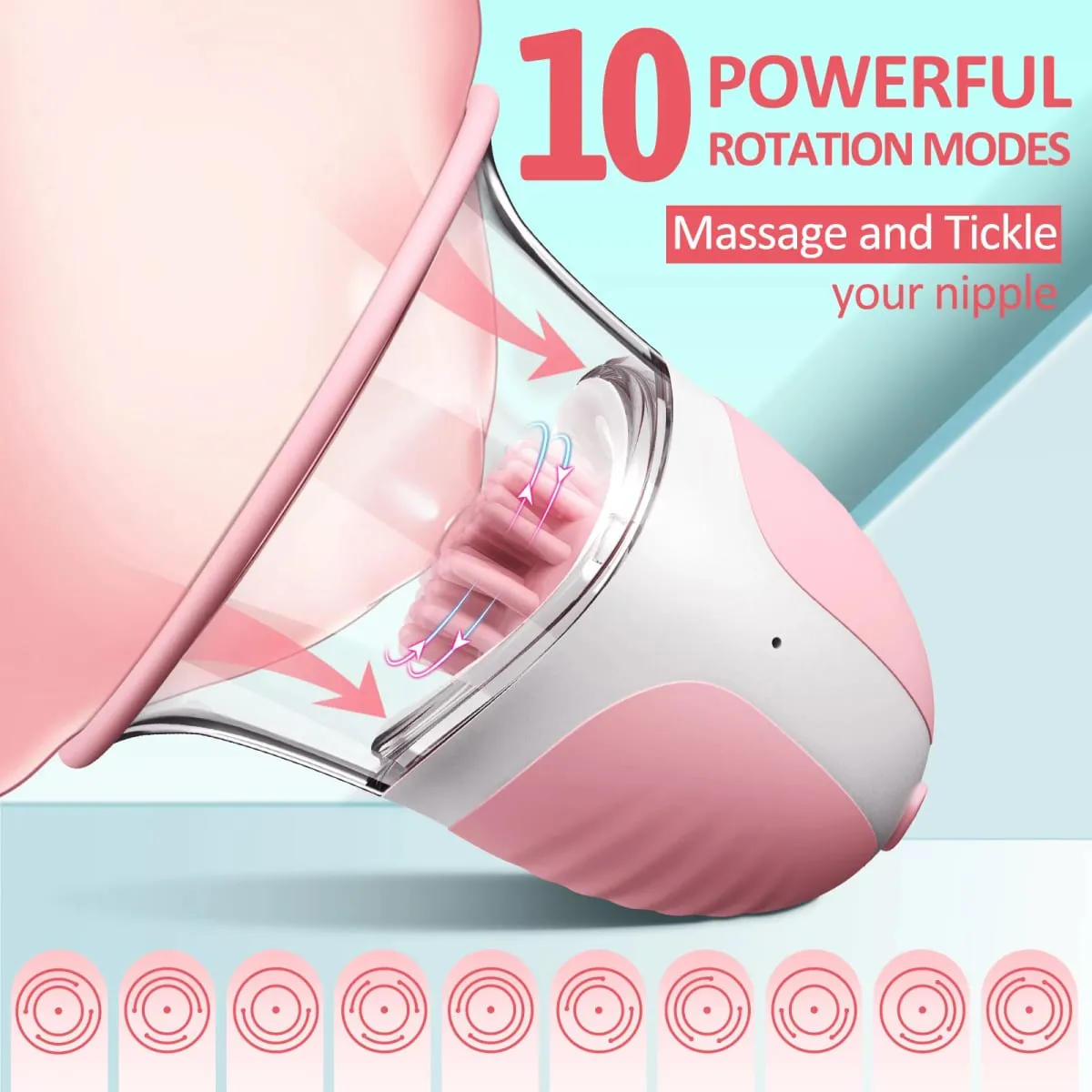 Nipple Licking Vibrator Breast Massager Stimulation Soft Tongue Licker Waterproof Adult Sex Toy for Women — image 2