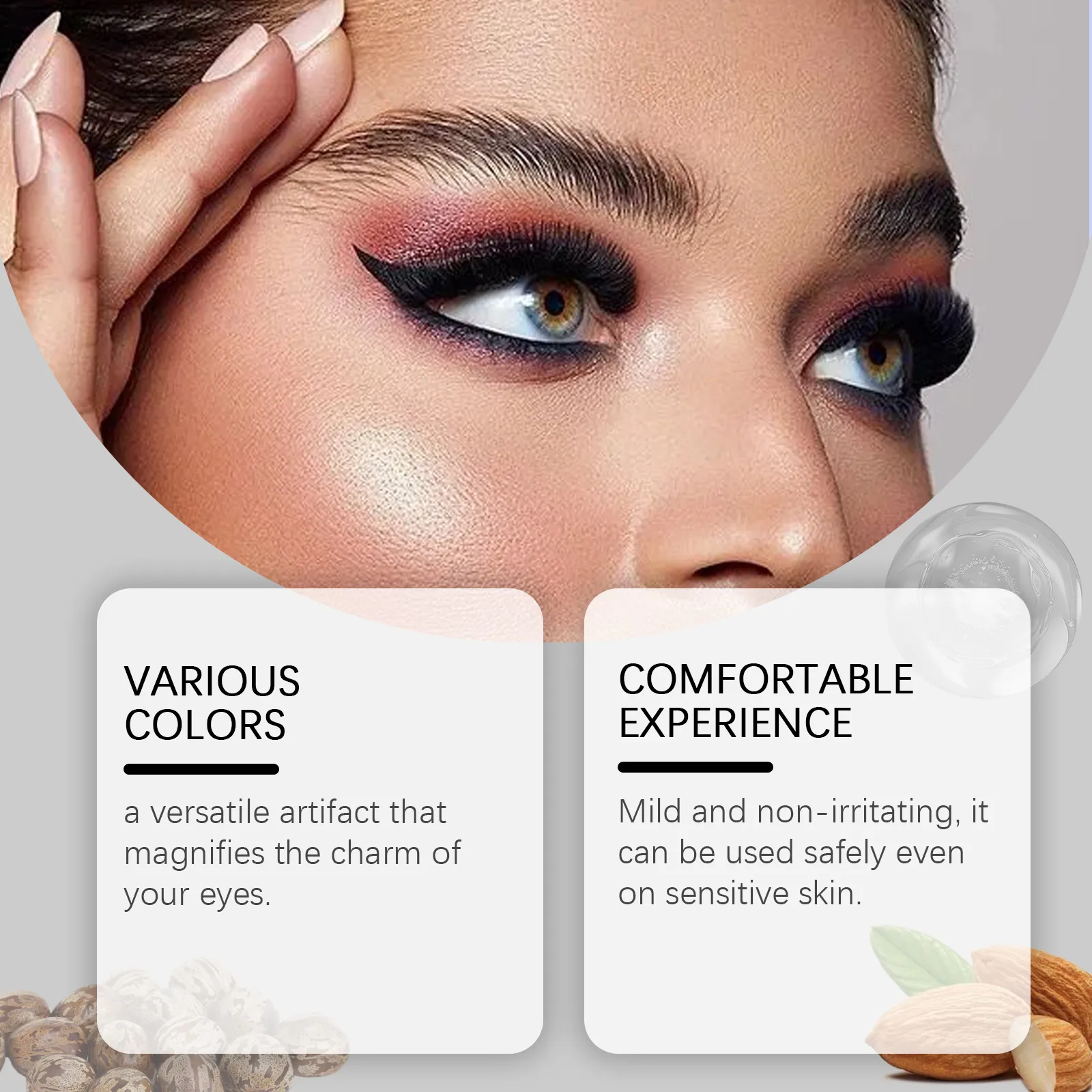 Antioxidativer farbiger Eyeliner verbessert die Barriere, steigert die Widerstandskraft der Haut, reduziert Augenreizungen, natürlich, lang anhaltend und angenehm — image 3