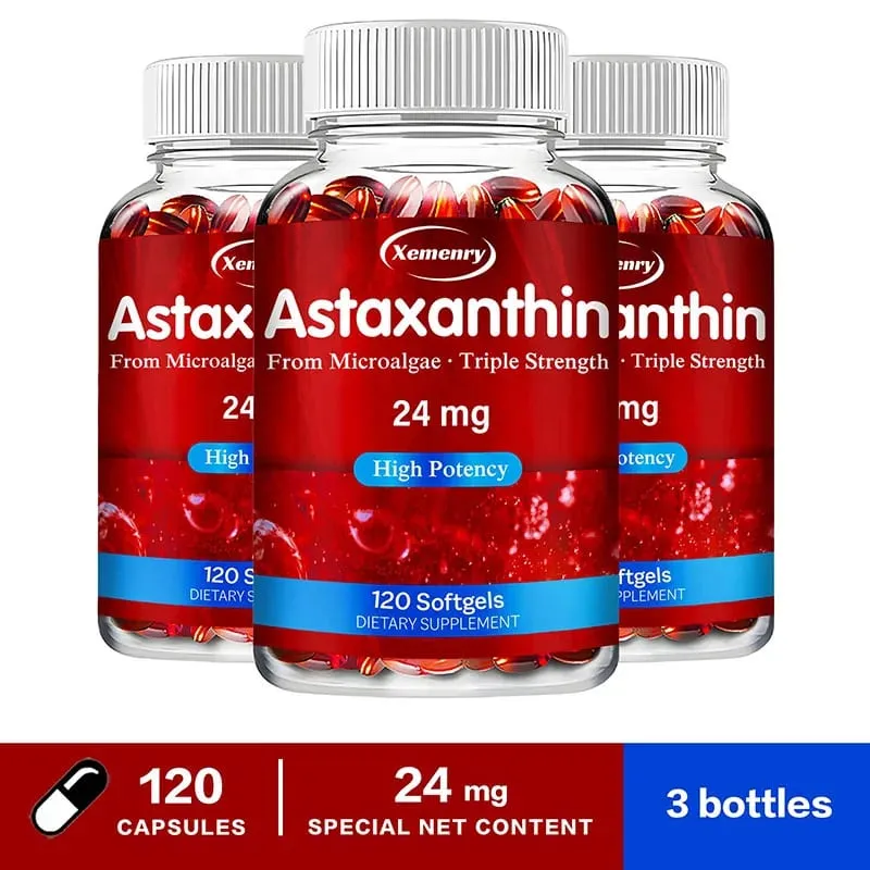 Astaxantina 24 mg - Promuove la salute cardiovascolare e accelera il metabolismo favorendo la salute delle articolazioni oculari e della pelle — image 8