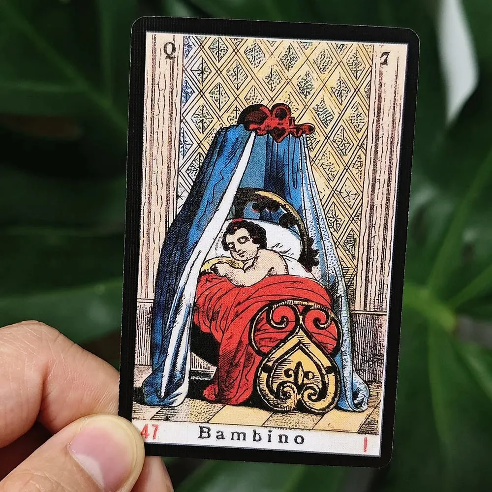 Oracle Sibyl 카드 매일 Oracle Deck Sibilla 파티 게임 카드 게임용 이탈리아어 데크 새해 선물 52 개/대 — image 2