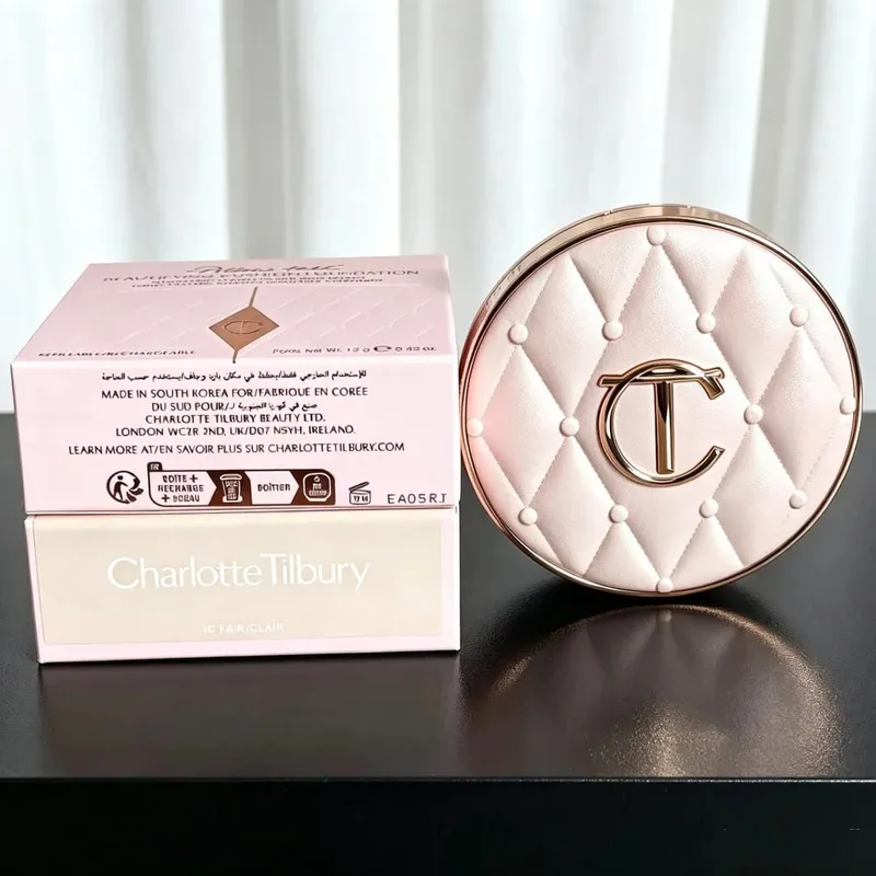 Charlotte Tilbury Concealer Cushion Silky Setting Powder Concealer Přenosný dlouhotrvající podkladový make-up s dárky v krabičce — image 12