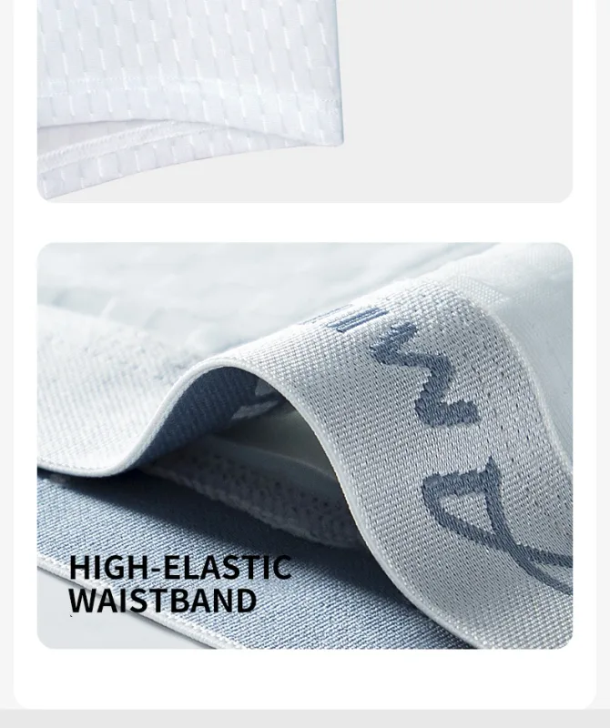 MiiOW 3Pcs Ice Silk Men Panties Mesh Breathable Mens Underpants 10A Antibacterial Crotch Men's Underwear Boxers Man Boxer Briefs — image 40