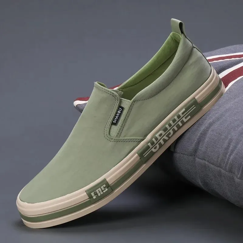 Lightweight Men's Canvas Shoes Comfortable Low-cut Vulcanized Shoes Men Espadrille Non-slip Casual Shoes Men Flats 2024 — image 7