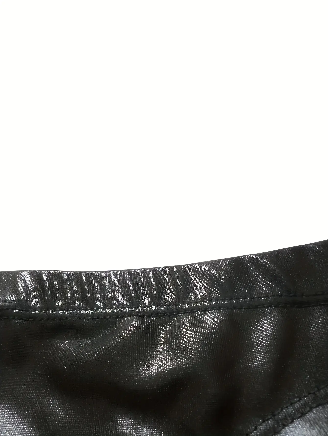 1Pc men's PU leather triangle underwear, sexy triangle underwear, boxing fitness, suitable for costume parties, sweet gift 3256809313293784 — image 5