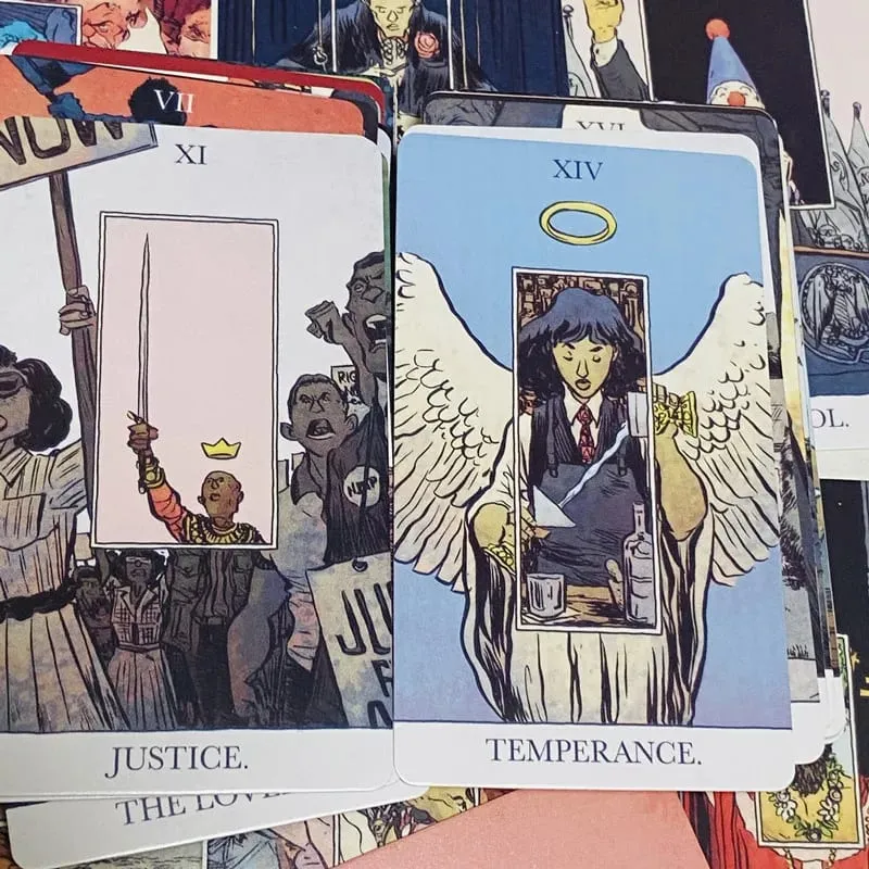เปิดตัวไพ่ทาโรต์ 80 ชิ้นภาษาอังกฤษ Fortune Telling Tarot Deck ครอบครัวพักผ่อนตารางเกม (พิเศษ 2 ใบ) — image 5