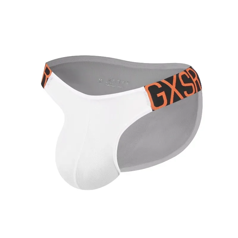 Nuovo slip uomo vita bassa alto filo forcella cotone U convesso comodo semplice slip uomo shorts testa GXSR — image 7