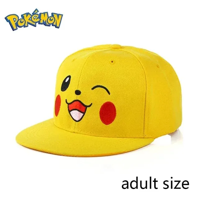Pokemon Pikachu Berretto da baseball Anime Cartoon Figura Cosplay Cappello regolabile Donna Uomo Bambini Sport Berretti Hip Hop Giocattoli Regalo di compleanno — image 28