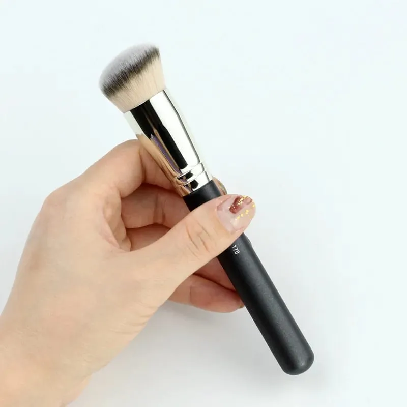 1 stück M serie Make-Up Pinsel Pulver Kontur Lidschatten Make-Up Pinsel Tier Haar Holz Griff Hohe Qualität Kosmetische Werkzeug künstler — image 13