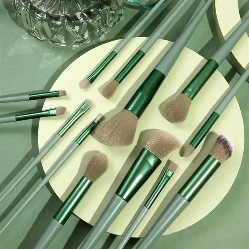 13 ชิ้นชุดแปรงแต่งหน้า Eye Shadow Foundation ผู้หญิงเครื่องสำอางค์แปรงอายแชโดว์ Blush Blending Beauty Soft Make Up Tools — image 4